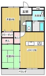 ベルメゾンかわもと２の物件間取画像